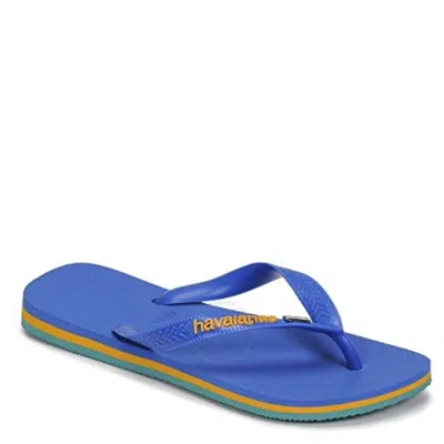Havaianas Brasil Layers Fc Slippers In Blue