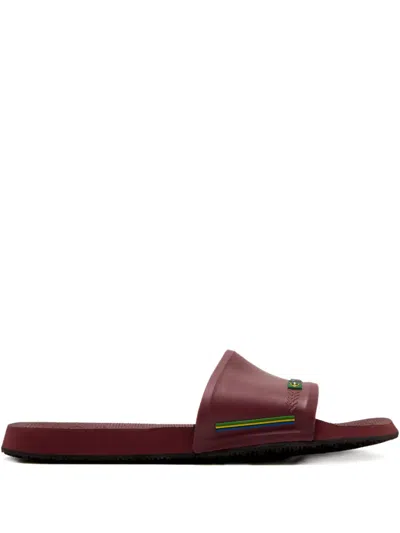 Havaianas Brasil Logo Slides In Red