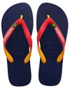 Havaianas Brasil Mix Navy Blue/ruby Red In Blue