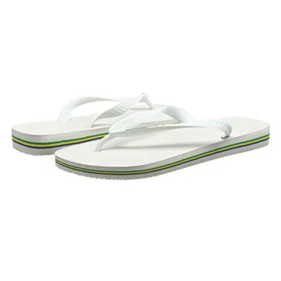 Havaianas Brazil 4000032 Flip Flops Womens White Thong Sandals Jzz1333