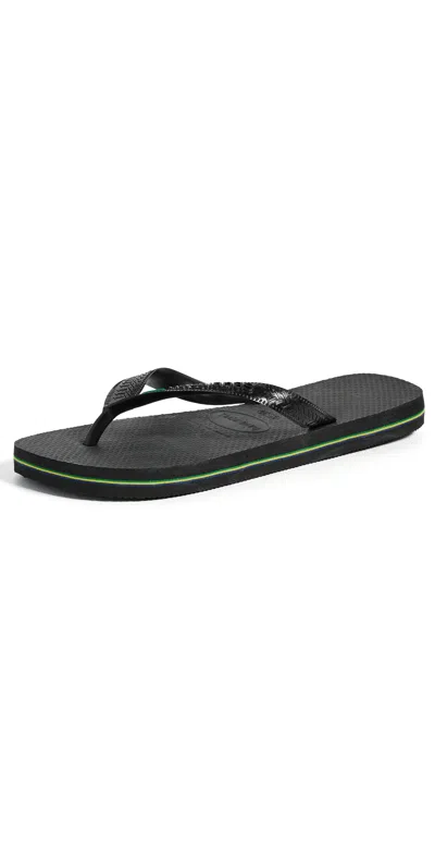Havaianas Brazil Flip Flops Black