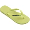 Havaianas Brazil Logo Flip Flop In Green