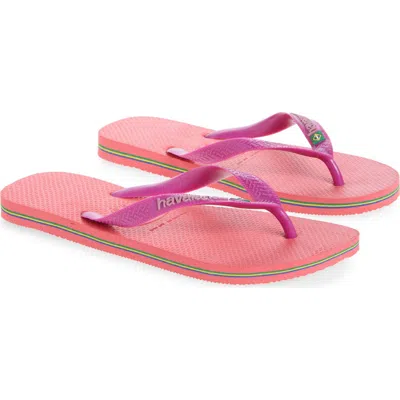 Havaianas Brazil Logo Flip Flop In Multi