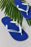 Havaianas Women's Brazil Logo Flip Flop Sandal In Brazil Marine Blue, Women's At Urban Outfitters