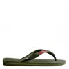 Havaianas Brazil Logo Flip Flops In Green