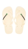 Havaianas Brazil Logo Sandal In Cream