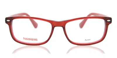Havaianas Cairu/v C9a Occhiali Da Vista Rossi Per Uomo (solo Montatura) In Neutral