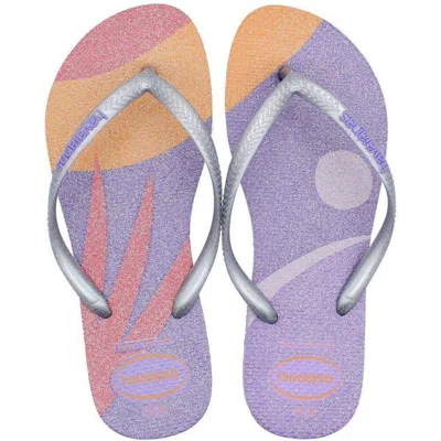Havaianas Chinelo Slim Palette Glow Lilac In Multi