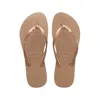 Havaianas Slim Crystal Sandals In Brown