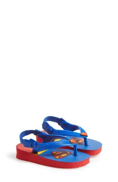 Havaianas Kids'  'dc Comics™ Heroes' Flip Flop In Blue