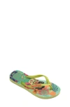 Havaianas Kids'  Disney Princess Flip Flop In Green