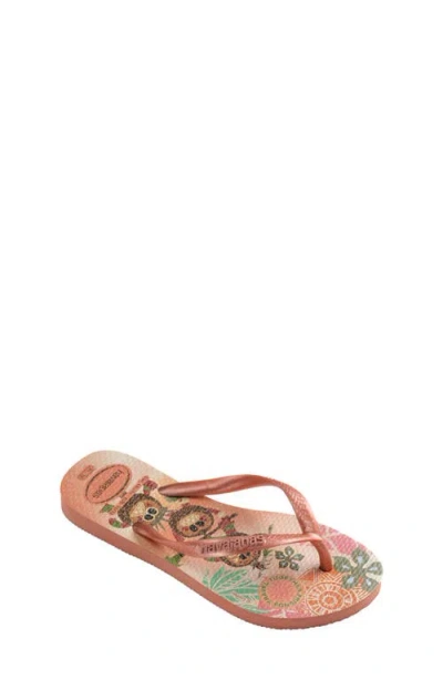 Havaianas Kids'  Disney Princess Flip Flop In Neutral