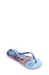 Havaianas Kids'  Disney Princess Flip Flop In Purple