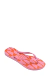 Havaianas Distorted Wave Flip Flop In Pink Lemonade