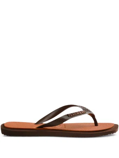 Havaianas Sandalen Mit Geprägten Riemen In Neutral