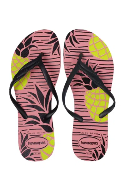 Havaianas Fantasia Style Macaron Pink In Multi