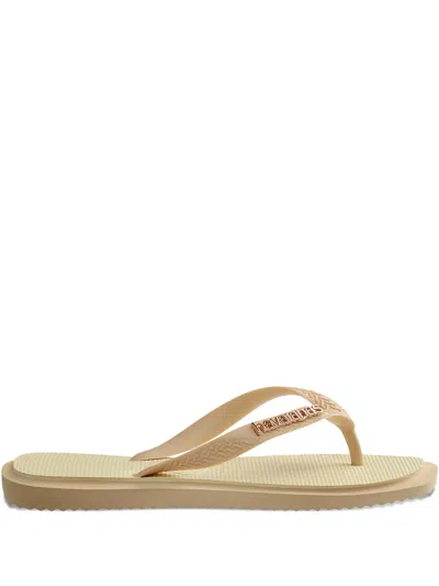 Havaianas Flache Top Square Fusion Sandalen Mit Logo In Neutral