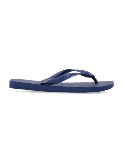 Havaianas Flat Shoes Blue In Animal Print
