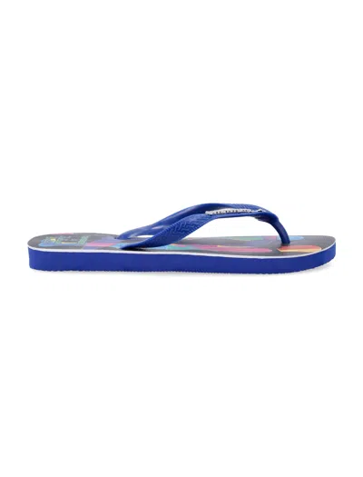 Havaianas X Kidsuper Runner Flip Flops In Black