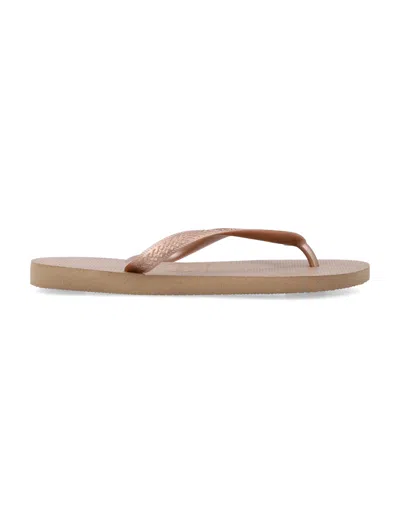 Havaianas Top Tiras Flip-flops In Gold