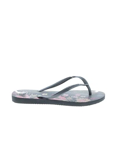Pre-owned Havaianas Flip Flops In Black