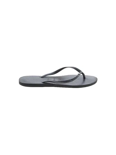 Pre-owned Havaianas Flip Flops In Black