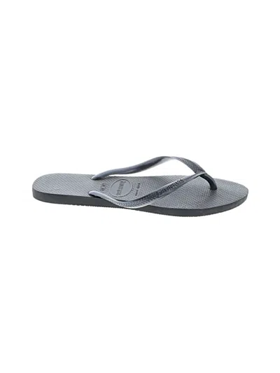 Pre-owned Havaianas Flip Flops In Black