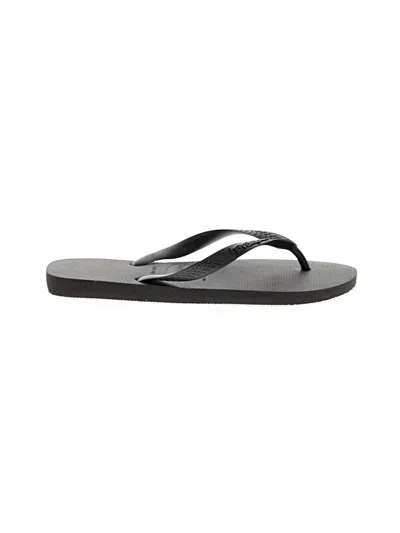 Pre-owned Havaianas Flip Flops In Black