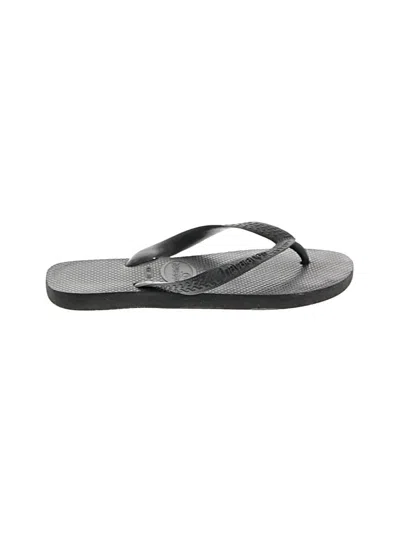 Pre-owned Havaianas Flip Flops In Black