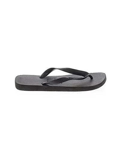 Pre-owned Havaianas Flip Flops In Black