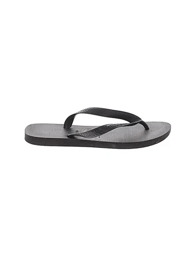 Pre-owned Havaianas Flip Flops In Black