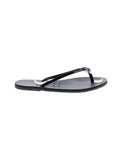 Pre-owned Havaianas Flip Flops In Black