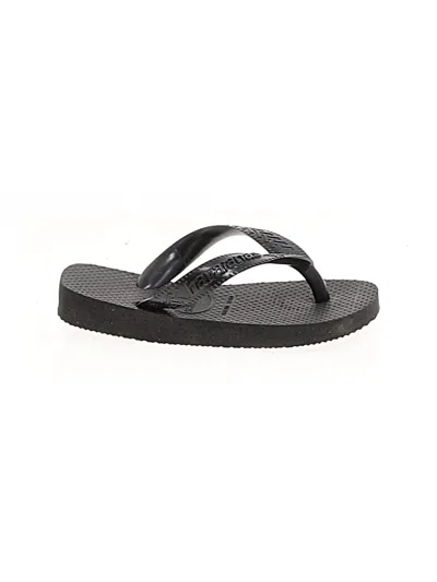 Pre-owned Havaianas Kids' Flip Flops In Black