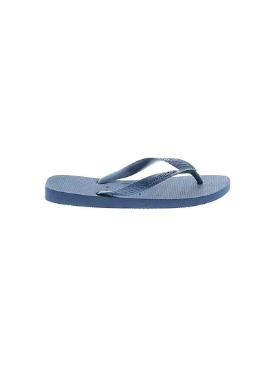 Pre-owned Havaianas Flip Flops In Blue