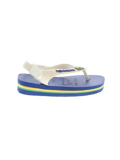 Pre-owned Havaianas Kids' Flip Flops In Blue