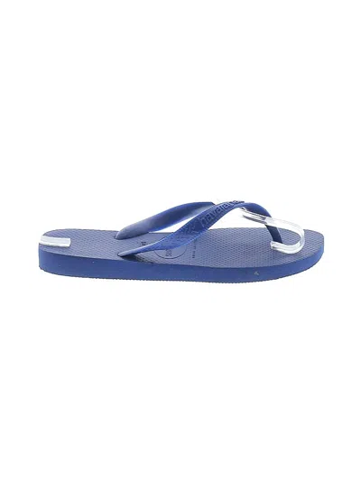 Pre-owned Havaianas Flip Flops In Blue