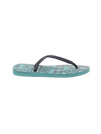 Pre-owned Havaianas Flip Flops In Blue
