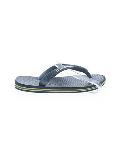 Pre-owned Havaianas Kids' Flip Flops In Blue