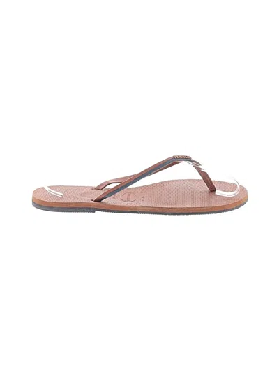 Pre-owned Havaianas Flip Flops In Blue