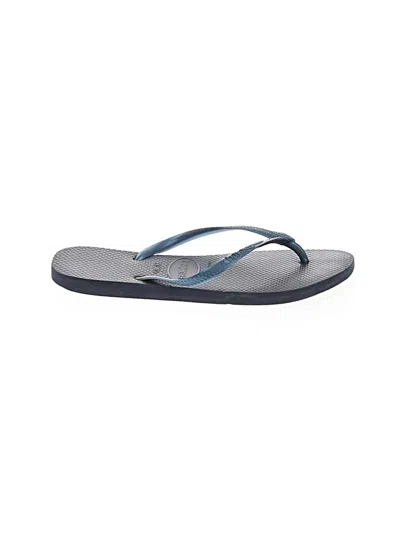 Pre-owned Havaianas Flip Flops In Blue
