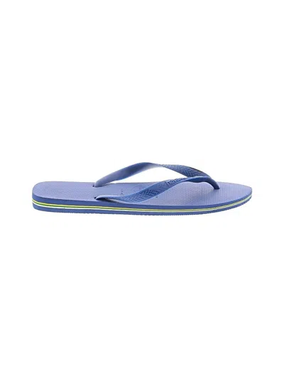 Pre-owned Havaianas Flip Flops In Blue