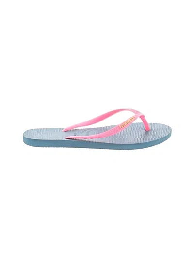 Pre-owned Havaianas Flip Flops In Blue