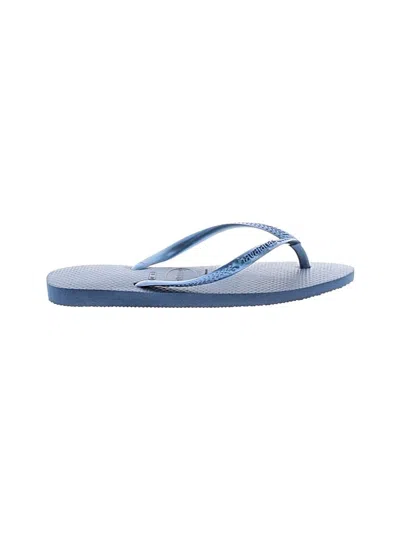 Pre-owned Havaianas Flip Flops In Blue
