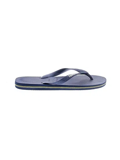 Pre-owned Havaianas Flip Flops In Blue