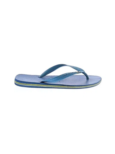 Pre-owned Havaianas Flip Flops In Blue