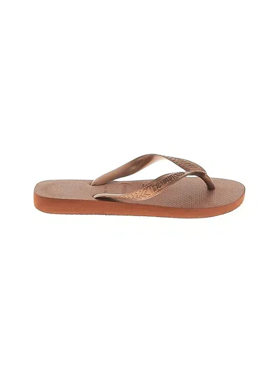 Pre-owned Havaianas Kids' Flip Flops In Brown
