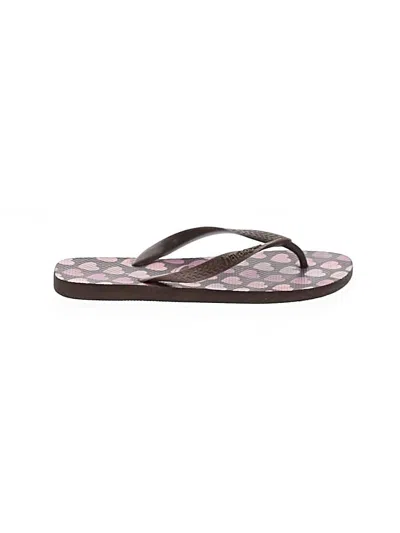 Pre-owned Havaianas Flip Flops In Brown