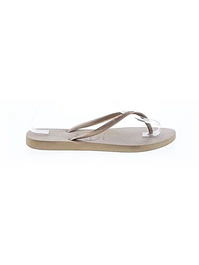 Pre-owned Havaianas Flip Flops In Brown