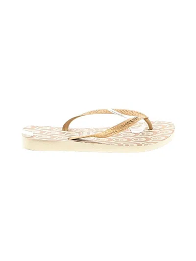 Pre-owned Havaianas Flip Flops In Brown
