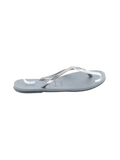 Pre-owned Havaianas Flip Flops In Gray